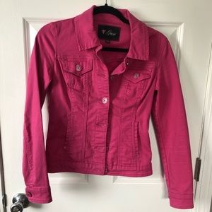 Pink jean jacket